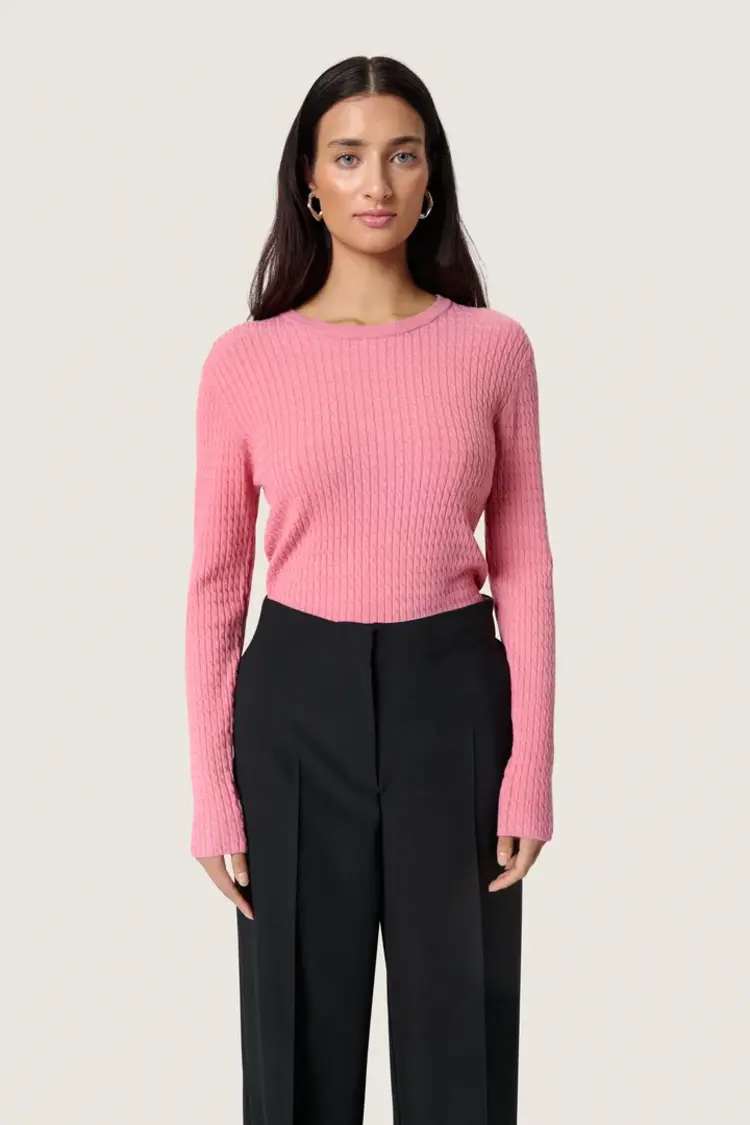 SOAKED IN LUXURY CHANDAIL SPINA CABLE FULLOVER - POLIGNAC