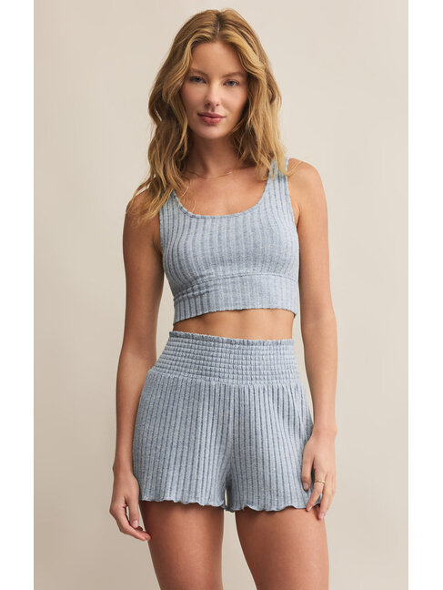 Z SUPPLY CAMISOLE ZOE RIB - LIGHT DENIM