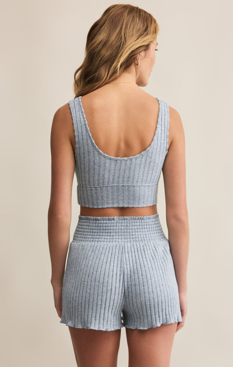 Z SUPPLY CAMISOLE ZOE RIB - LIGHT DENIM