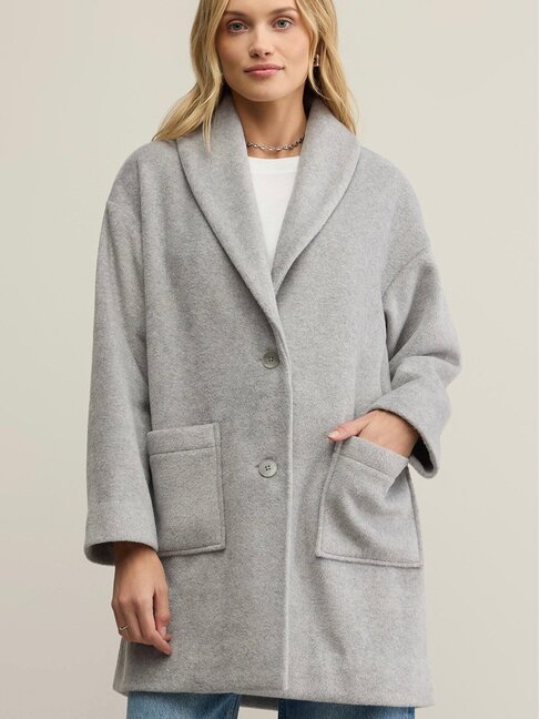 Z SUPPLY MANTEAU LENNON - CLASSIC GREY HEATHER