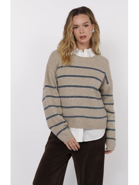 SADIE & SAGE TRICOT HUDSON - OATMEAL MULTI