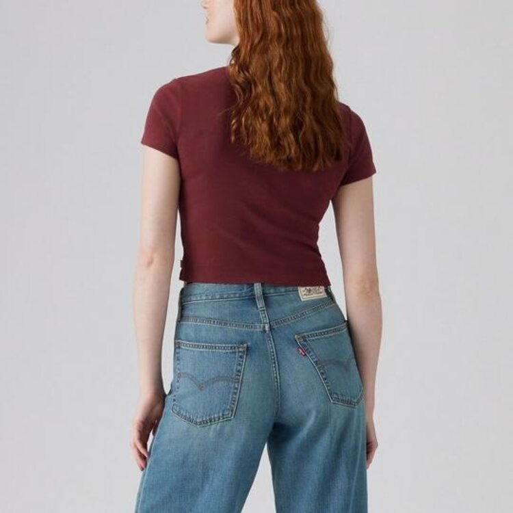 LEVI'S T-SHIRT SPORTY WESTERN - CHOCOLATE TRUFFLE RED