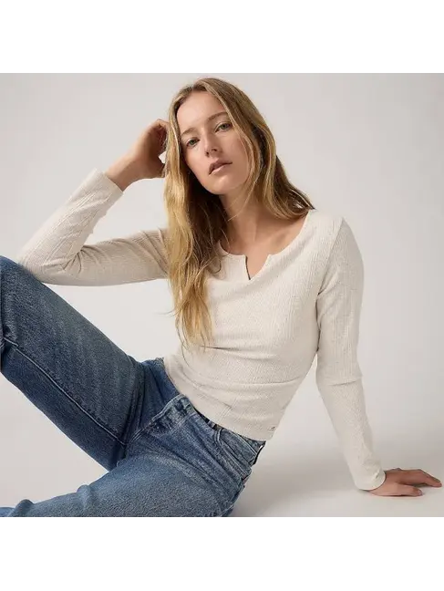 LEVI'S CHANDAIL MANCHES LONGUES DRY GOODS - OATMEAL WEATHER