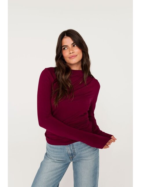 DAILYSTORY TOP OPHELIA - BORDEAU