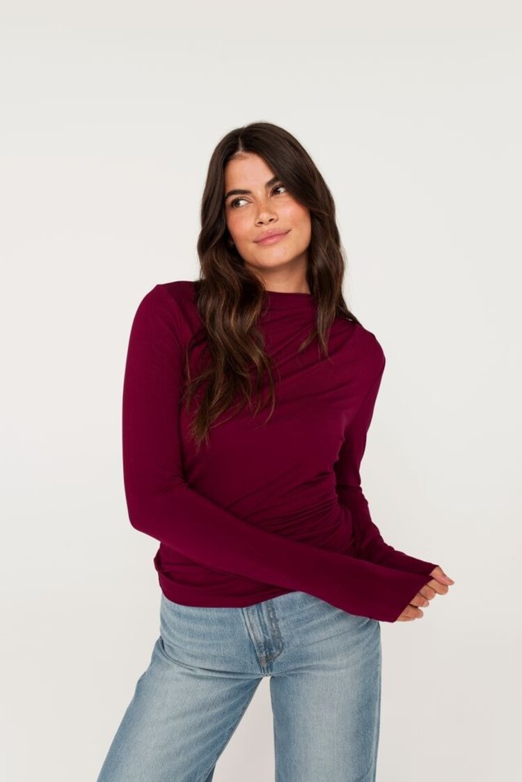 DAILYSTORY TOP OPHELIA - BORDEAU