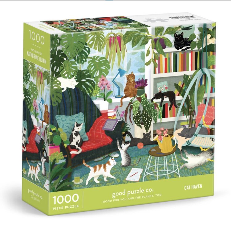 GOOD PUZZLE CO. CASSE-TÊTE - CAT HAVEN (1000 PIÈCES)