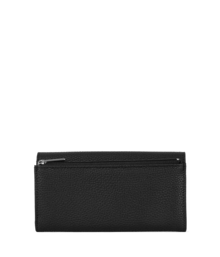 Matt & Nat PORTEFEUILLE RAYE (GRAIN) - BLACK