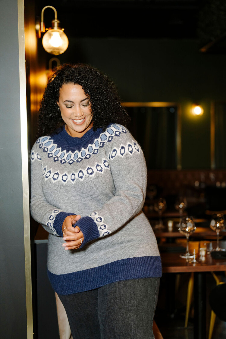 ROSE MATERNITÉ CHANDAIL AGATHA 2.0 - BLEU SCANDINAVE