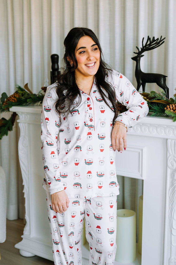 ROSE MATERNITÉ ENS. PYJAMA 2 MCX - DOUCEUR POLAIRE