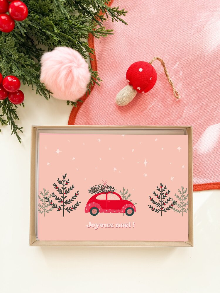 MÕMY CARTE DE SOUHAIT - VOITURE FESTIVE