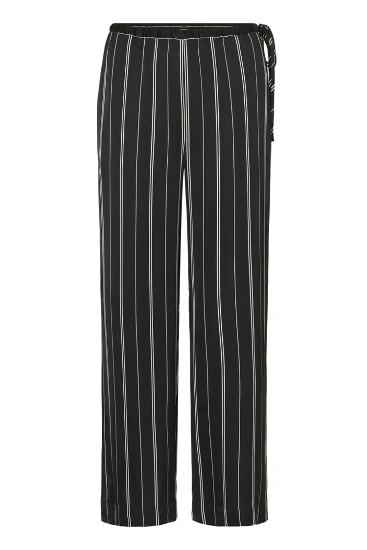 SOAKED IN LUXURY PANTALON MARCELA - NOIR & BLANC