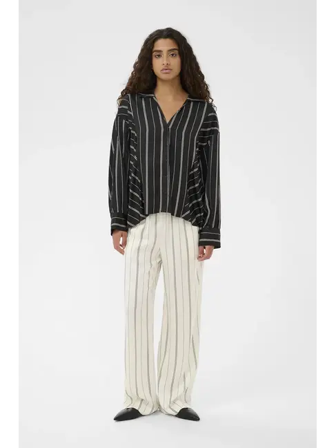 SOAKED IN LUXURY CHEMISE MARCELA - NOIR  LIGNÉ