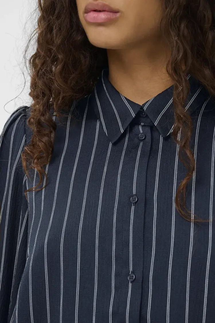 SOAKED IN LUXURY CHEMISE LOANA PARIS - MARINE LIGNÉ