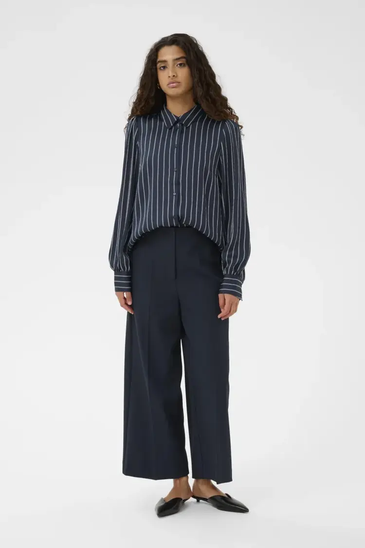 SOAKED IN LUXURY CHEMISE LOANA PARIS - MARINE LIGNÉ