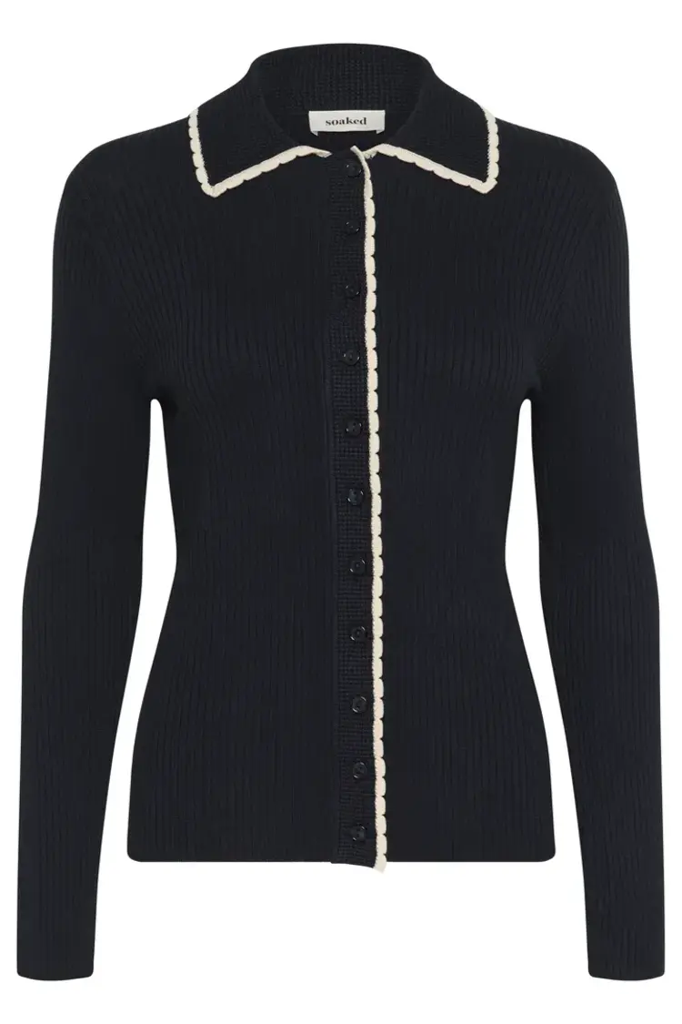 SOAKED IN LUXURY CARDIGAN LYSANDRA - MARINE