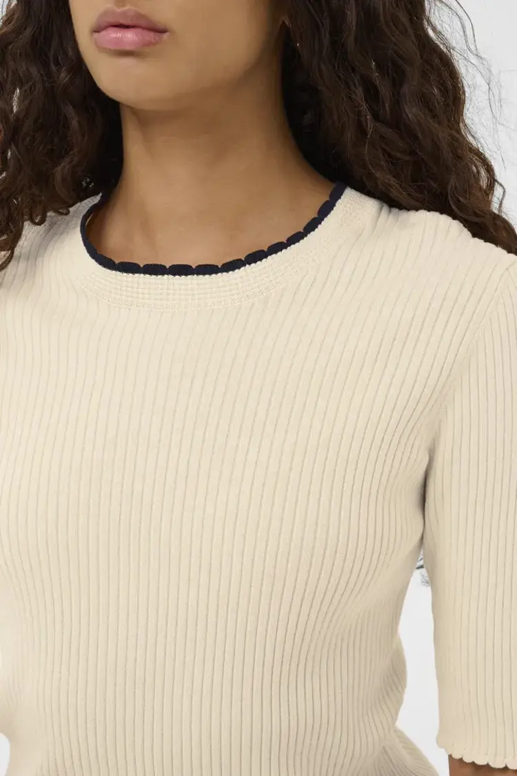 SOAKED IN LUXURY CHANDAIL LYSANDRA - CRÈME