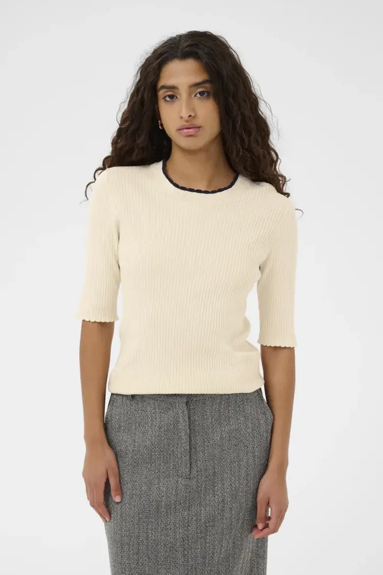 SOAKED IN LUXURY CHANDAIL LYSANDRA - CRÈME