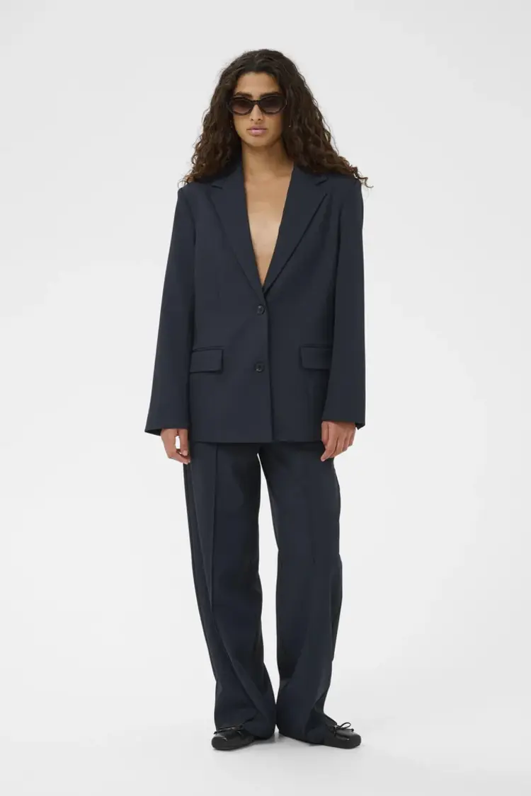 SOAKED IN LUXURY BLAZER LILU - MARINE