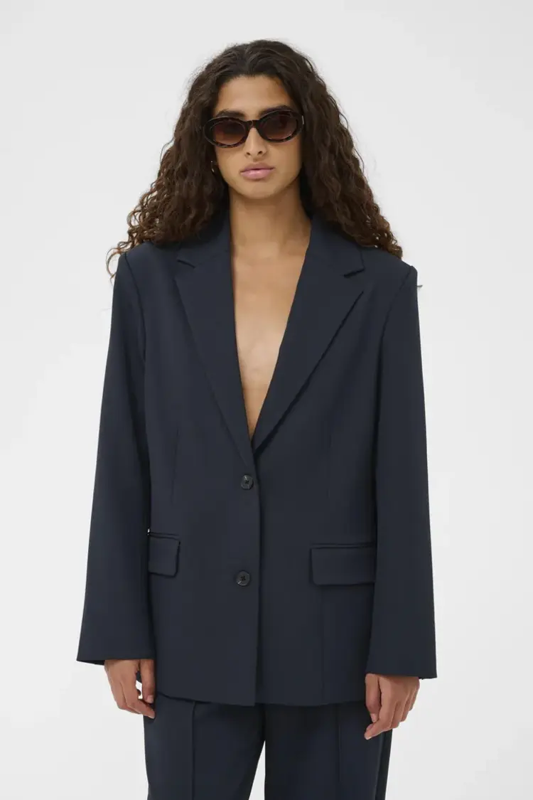 SOAKED IN LUXURY BLAZER LILU - MARINE