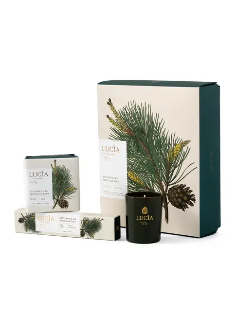 LUCIA COFFRET CADEAU - CHANDELLE, SAVON, PARFUM D'AMBIANCE