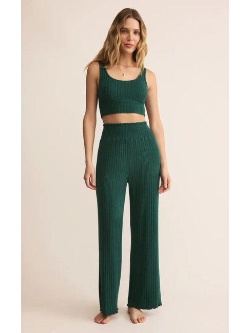 Z SUPPLY PANTALON CÔTELÉ DAWN SMOCKED - MISTLETOE