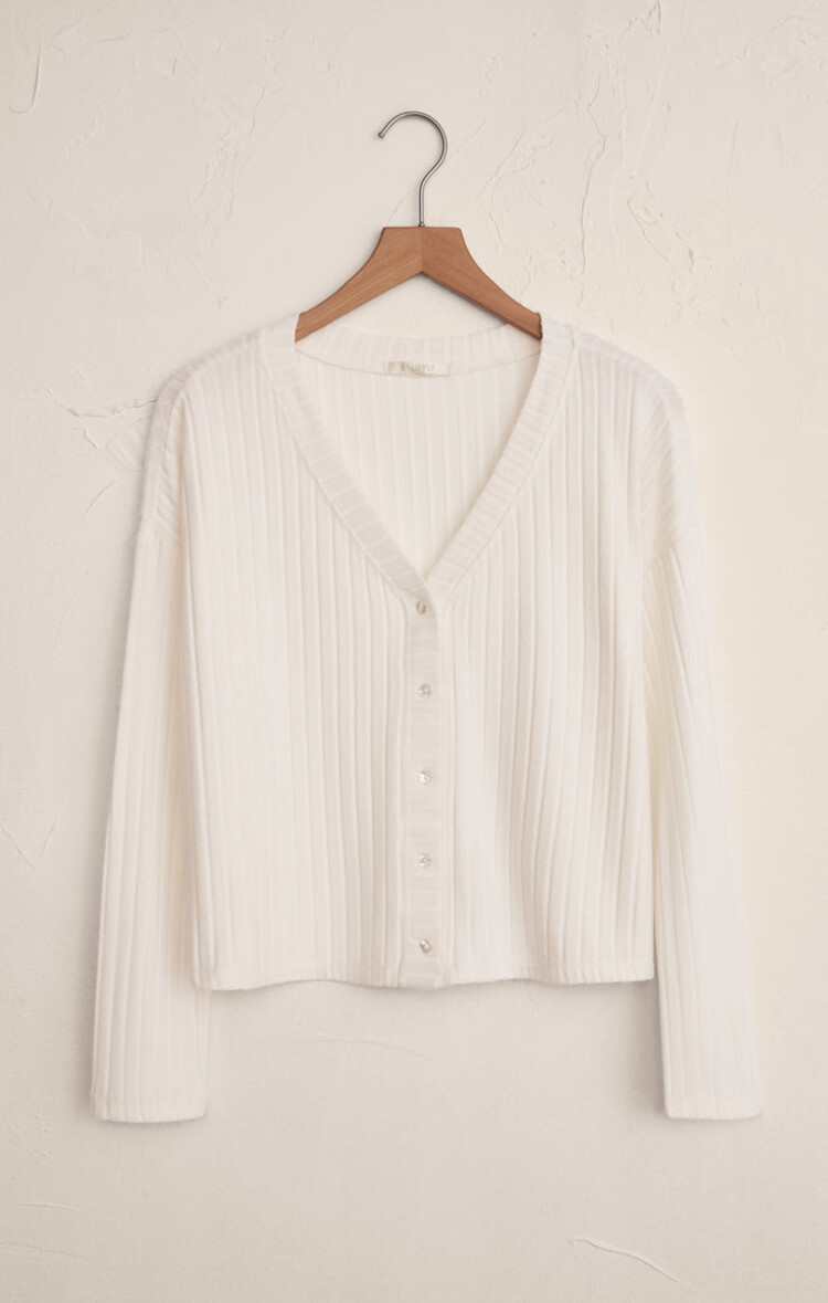 Z SUPPLY CARDIGAN CÔTELÉ MARA - VANILLA ICE