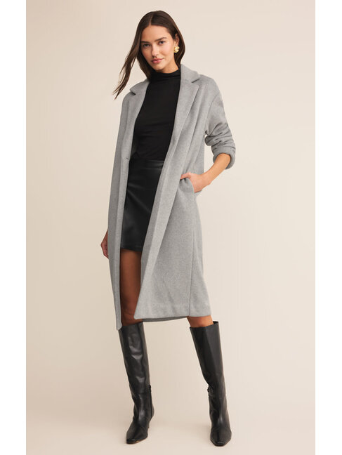 Z SUPPLY MANTEAU MASON LUXE - CLASSIC HEATHER GREY