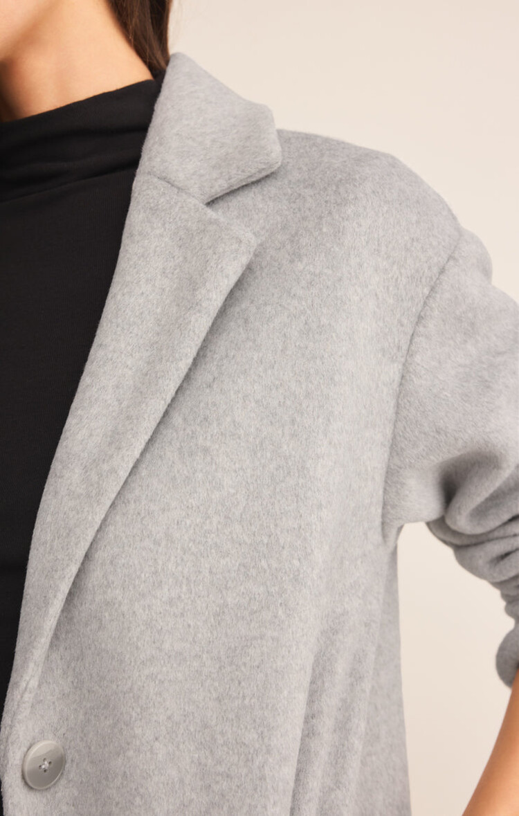 Z SUPPLY MANTEAU MASON LUXE - CLASSIC HEATHER GREY