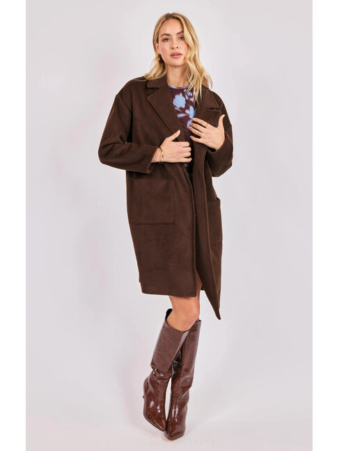 SADIE & SAGE MANTEAU LIVIA - ESPRESSO