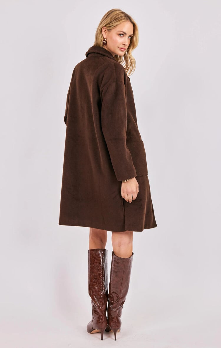 SADIE & SAGE MANTEAU LIVIA - ESPRESSO