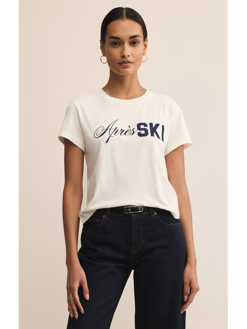 Z SUPPLY T-SHIRT PRAY FOR SNOW - SEA SALT