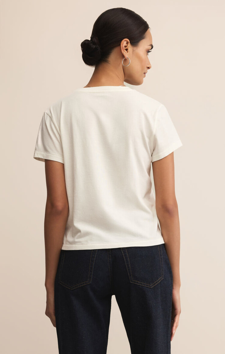 Z SUPPLY T-SHIRT PRAY FOR SNOW - SEA SALT