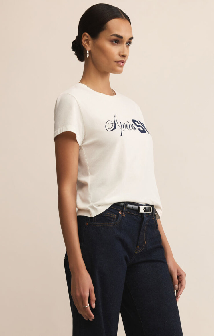 Z SUPPLY T-SHIRT PRAY FOR SNOW - SEA SALT