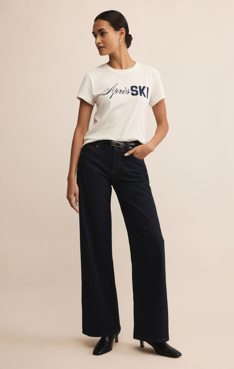 Z SUPPLY T-SHIRT PRAY FOR SNOW - SEA SALT