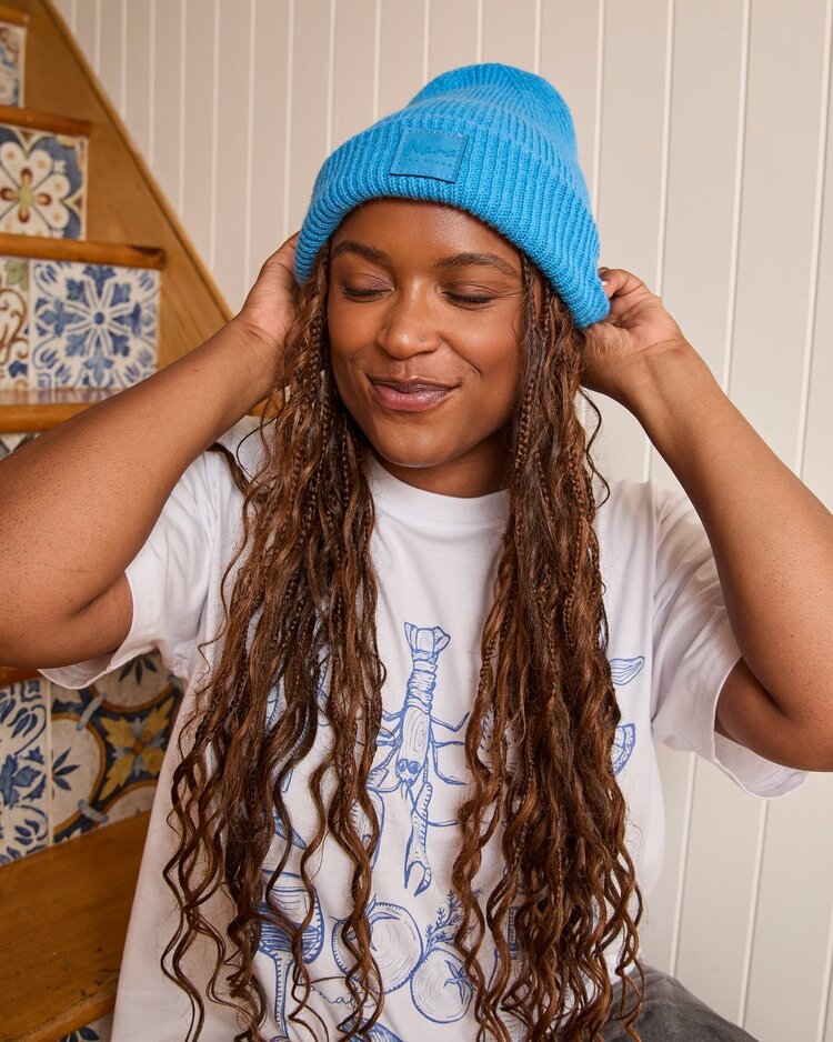 NANA THE BRAND TUQUE JASPER - BLEU