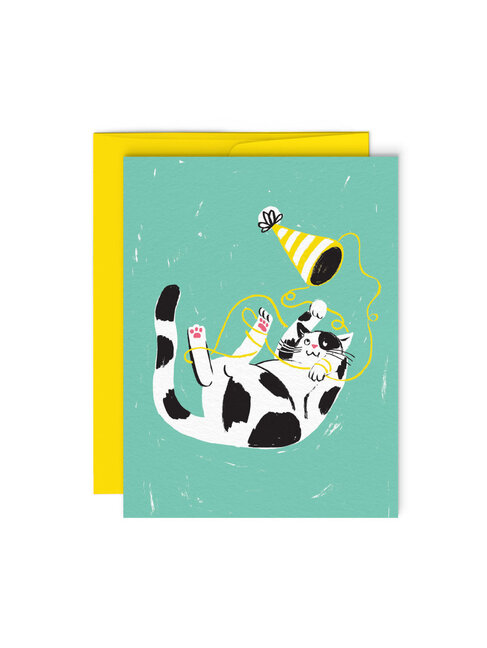 CARTE DE SOUHAIT - CHAT TAQUIN