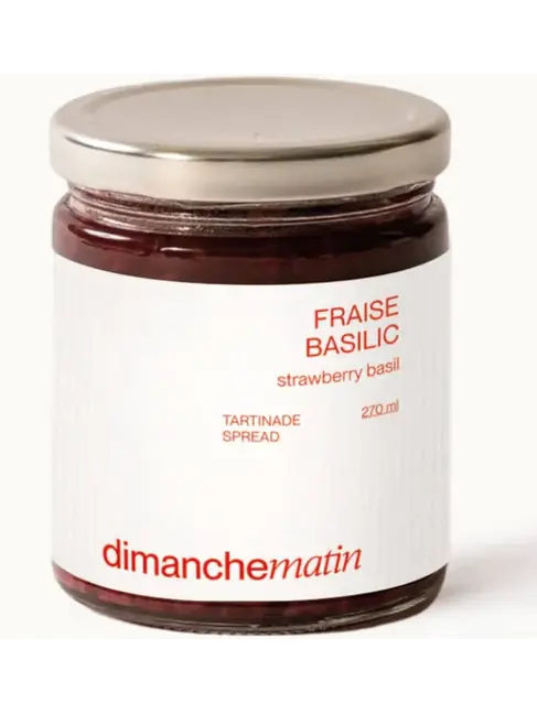 TARTINADE FRAISE & BASILIC