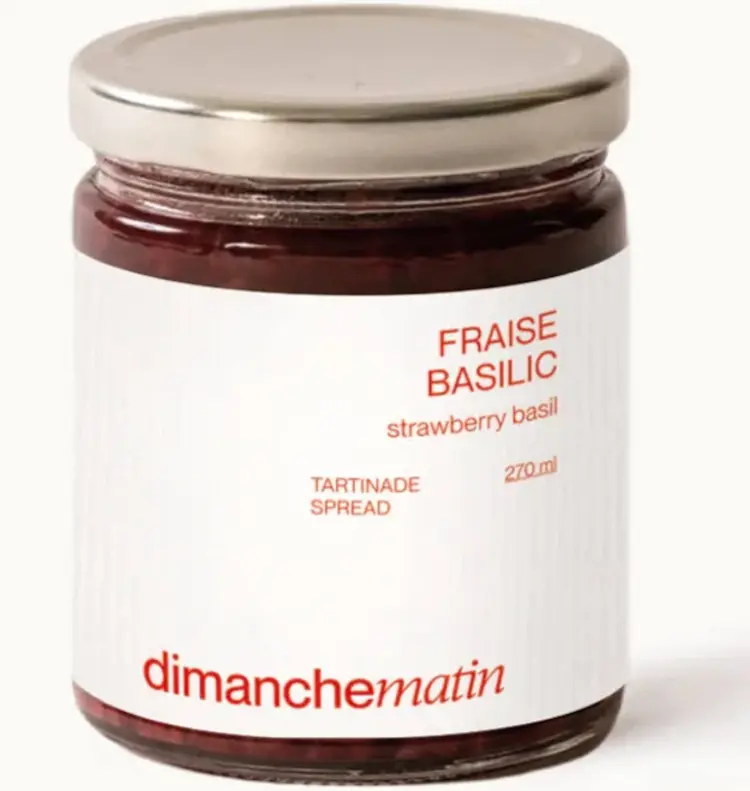 TARTINADE FRAISE & BASILIC