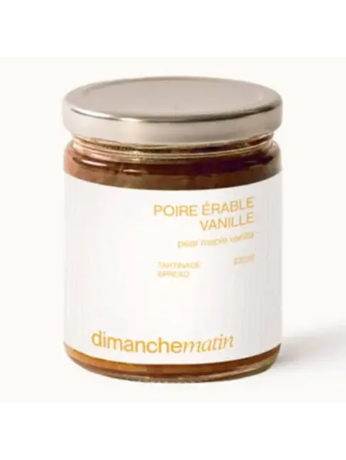 DIMANCHE MATIN TARTINADE POIRE, ÉRABLE & VANILLE