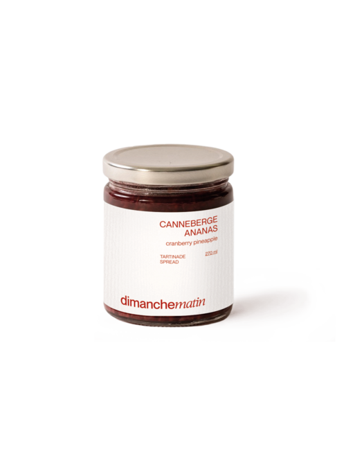 DIMANCHE MATIN TARTINADE - CANNEBERGE & ANANAS