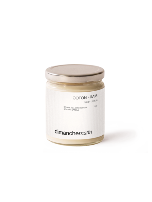 DIMANCHE MATIN BOUGIE COTON FRAIS - 8 OZ