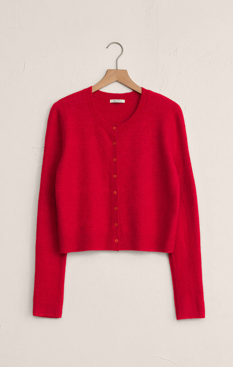 Z SUPPLY CARDIGAN MEDINA - FESTIVE RED