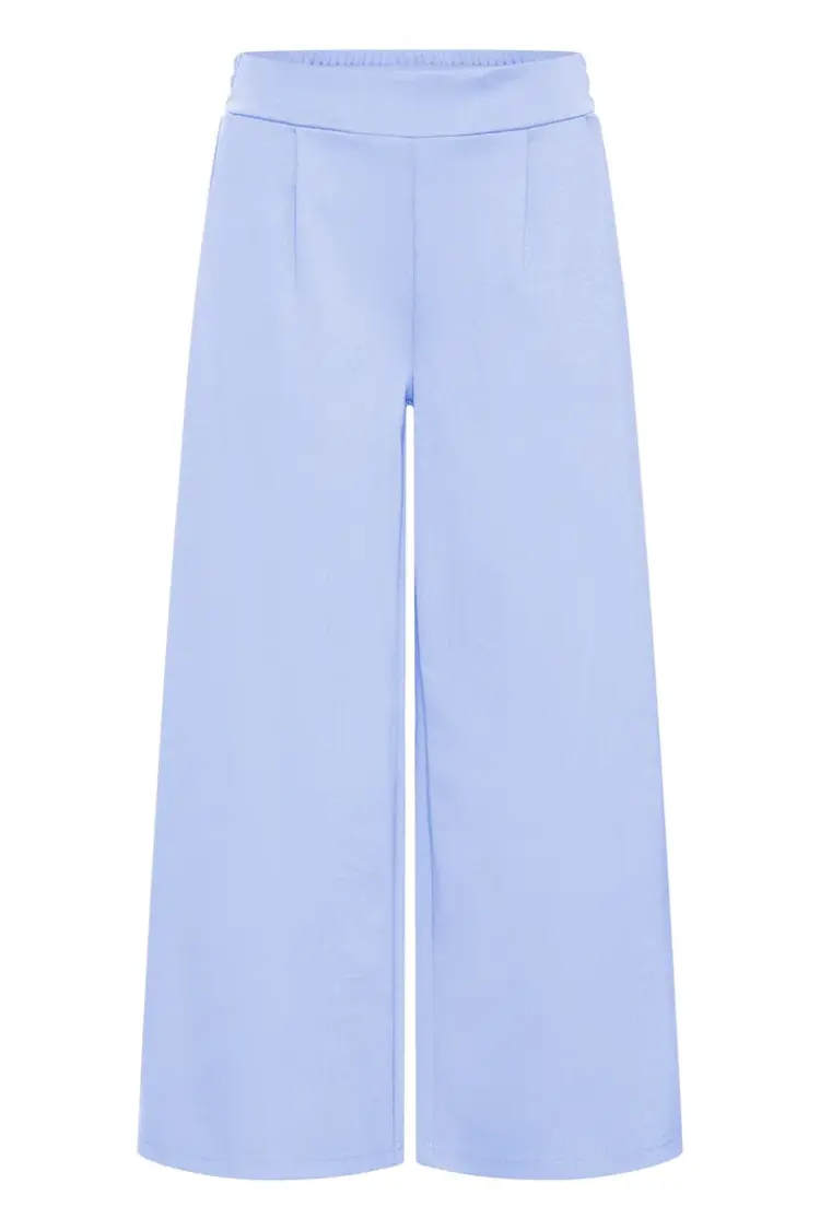 ICHI PANTALON COURT KATE WIDE - BEL AIR BLUE