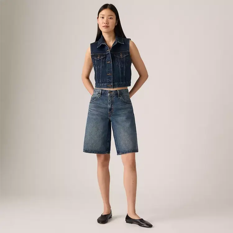 LEVI'S JORTS BAGGY DAD - HINGED HEART