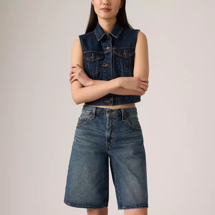 LEVI'S JORTS BAGGY DAD - HINGED HEART