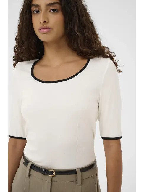 SOAKED IN LUXURY CHANDAIL NEIDA - BROKEN WHITE