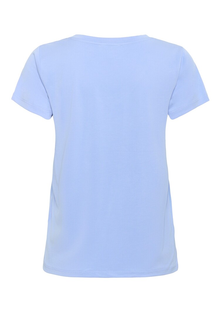 SOAKED IN LUXURY CHANDAIL COLUMBINE V-NECK - HYDRANGEA