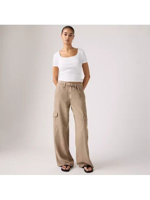 LEVI'S JEANS BAGGY DAD CARGO -DRAPEY PINE CARGO