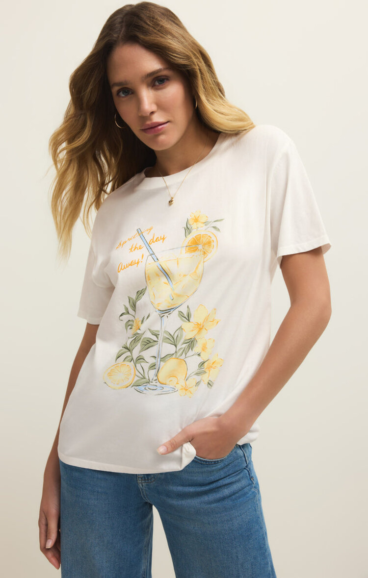 Z SUPPLY BOYFRIEND TEE SPRITZ - SEASALT
