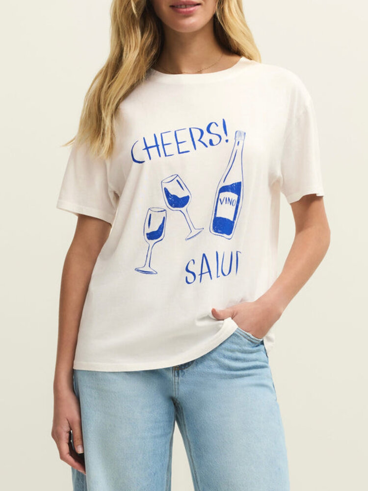 Z SUPPLY BOYFRIEND TEE SALUD - SEASALT